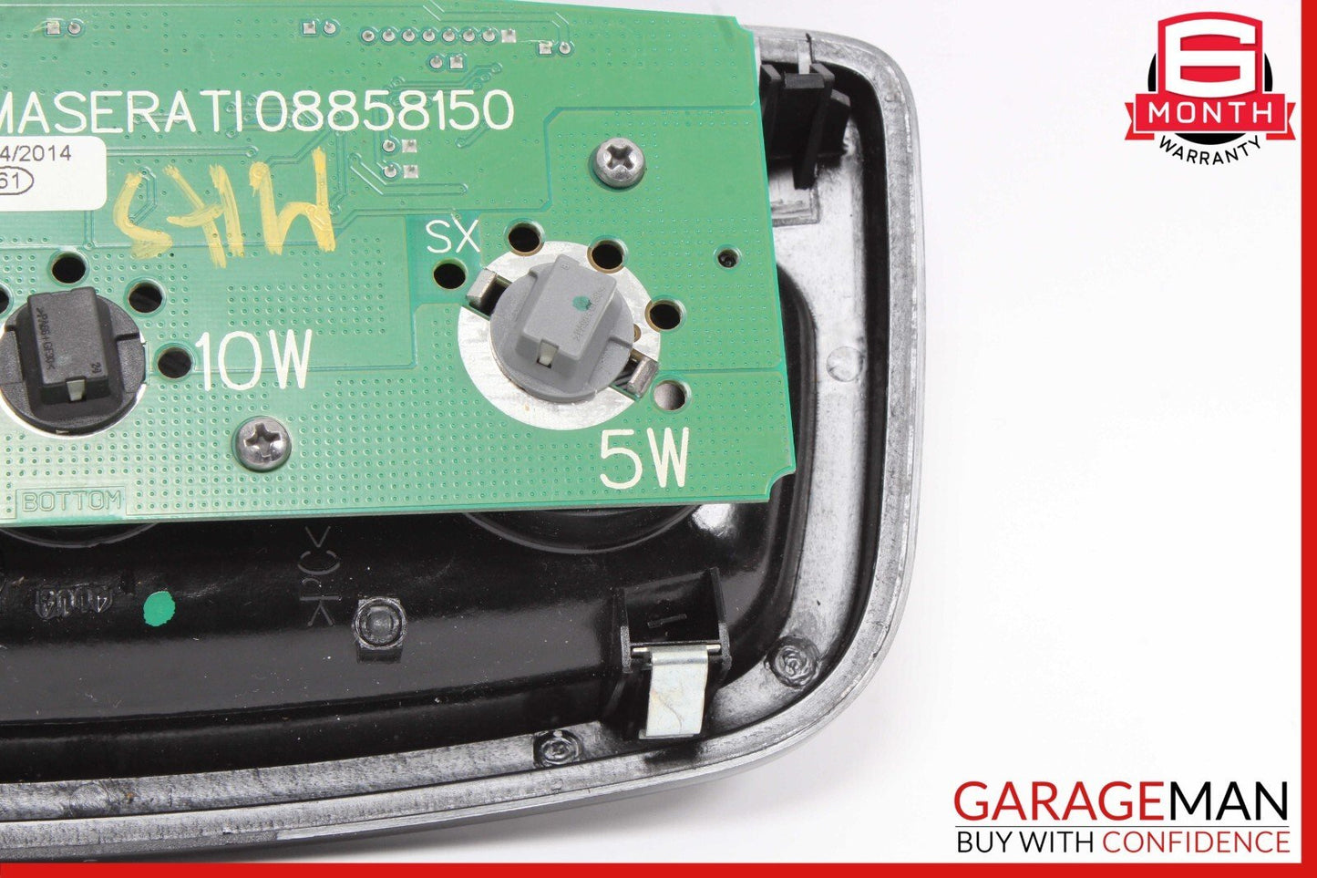 14-17 Maserati Ghibli Rear Overhead Dome Light Reading Lamp Module Black OEM