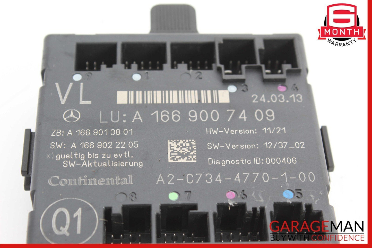 12-20 Mercedes X166 GL450 GLA45 AMG Front Left Side Door Control Module Unit