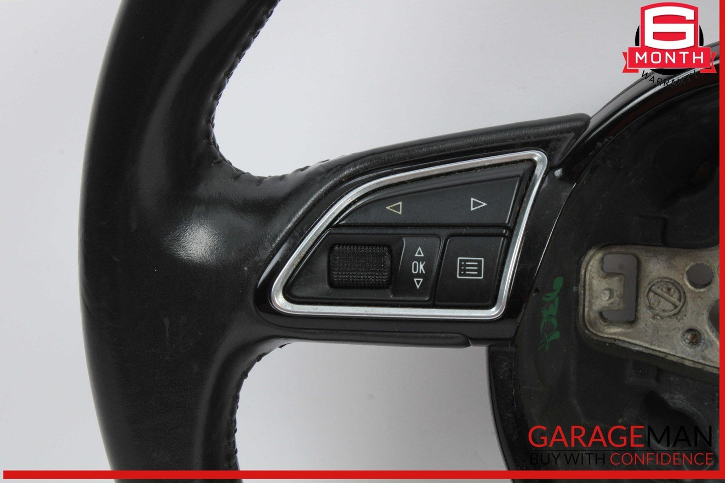 15-18 Audi Q3 Front Left Driver Side Steering Wheel Black 4L0419689A OEM