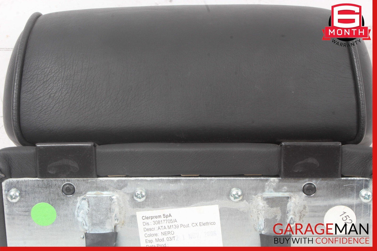03-13 Maserati Quattroporte M139 Rear Center Seat Headrest Black OEM