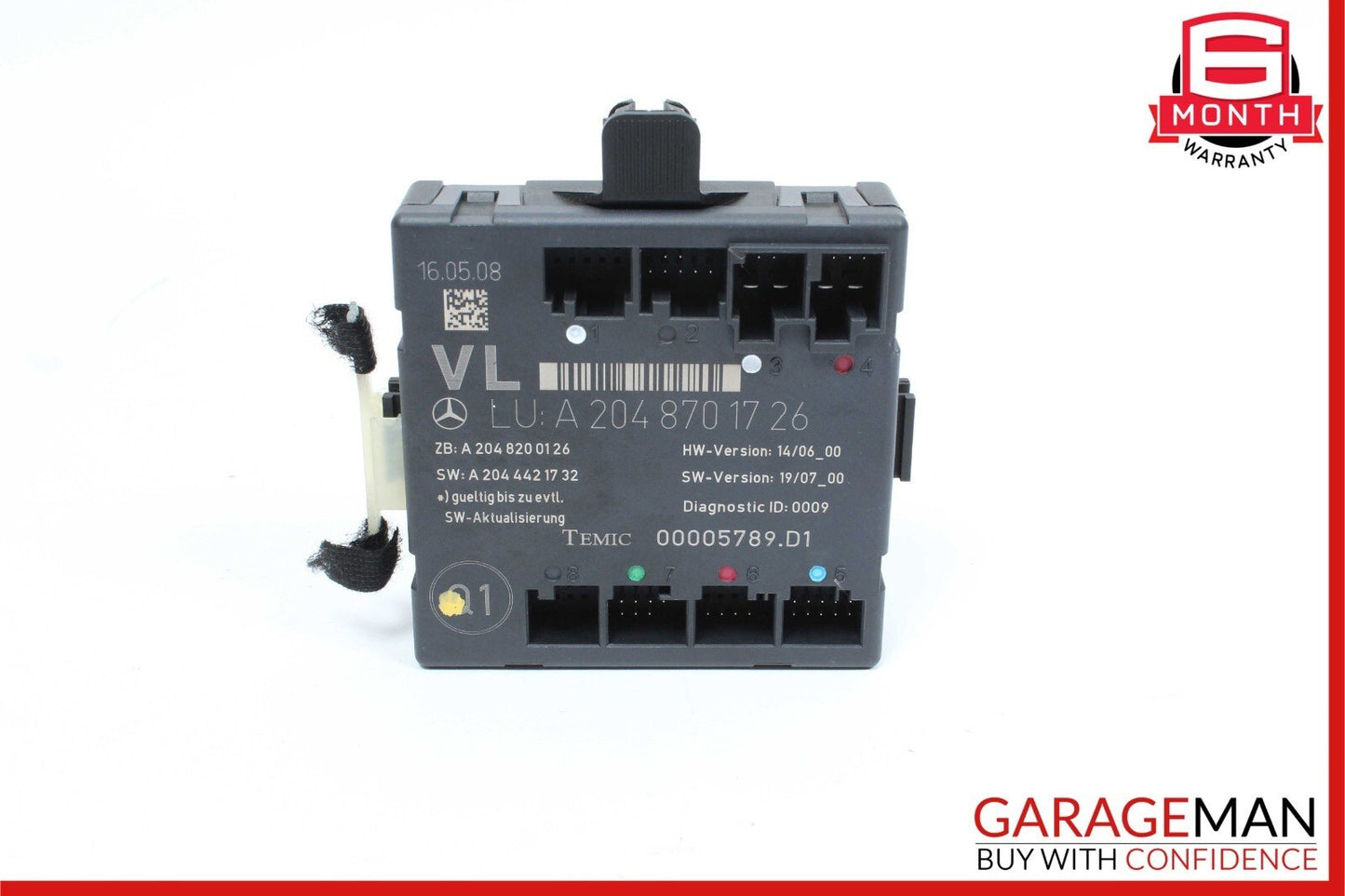 08-14 Mercedes W204 C300 C350  AMG Front Left Side Door Control Module Unit OEM