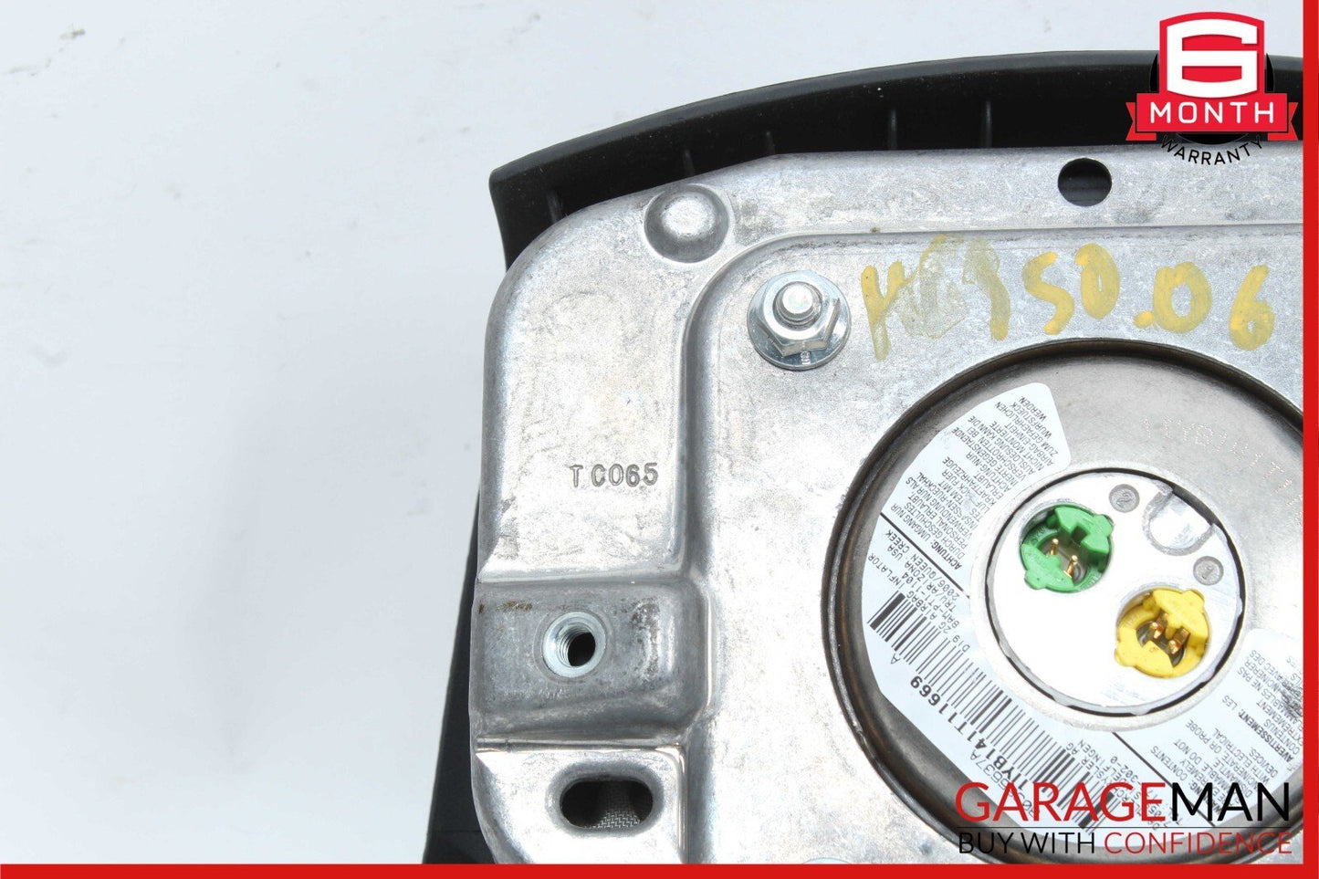 06-08 Mercedes ML350 R350 GL450 Driver Steering Wheel Airbag Black