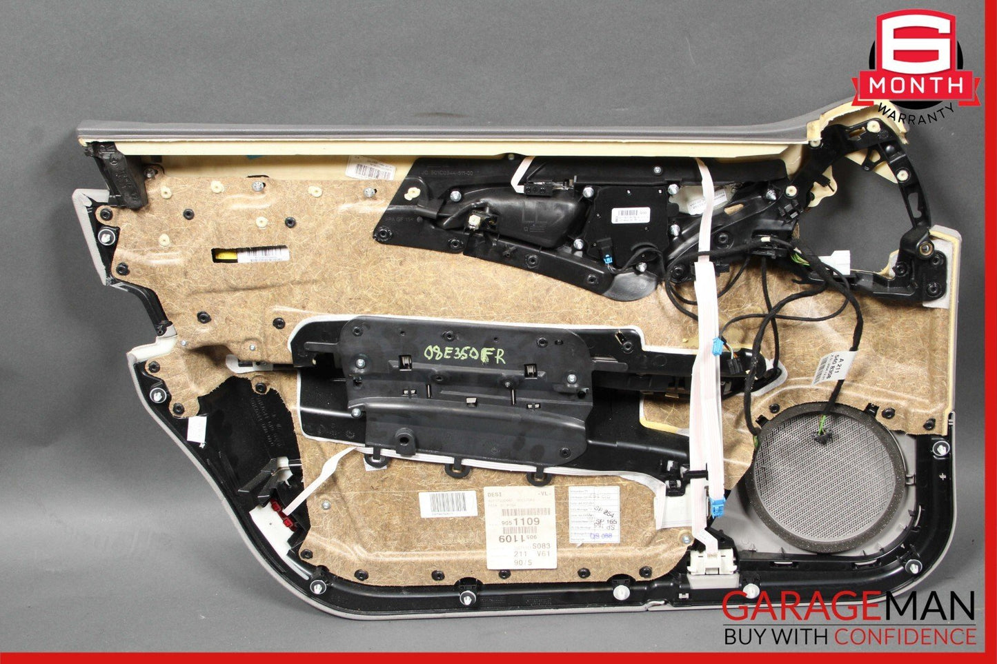 07-09 Mercedes W211 E350 Front Right Interior Door Panel Cover Assembly Gray