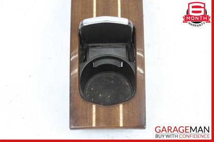 10-16 Porsche Panamera 970 Rear Center Console Cupholder Compartment Assy Wood