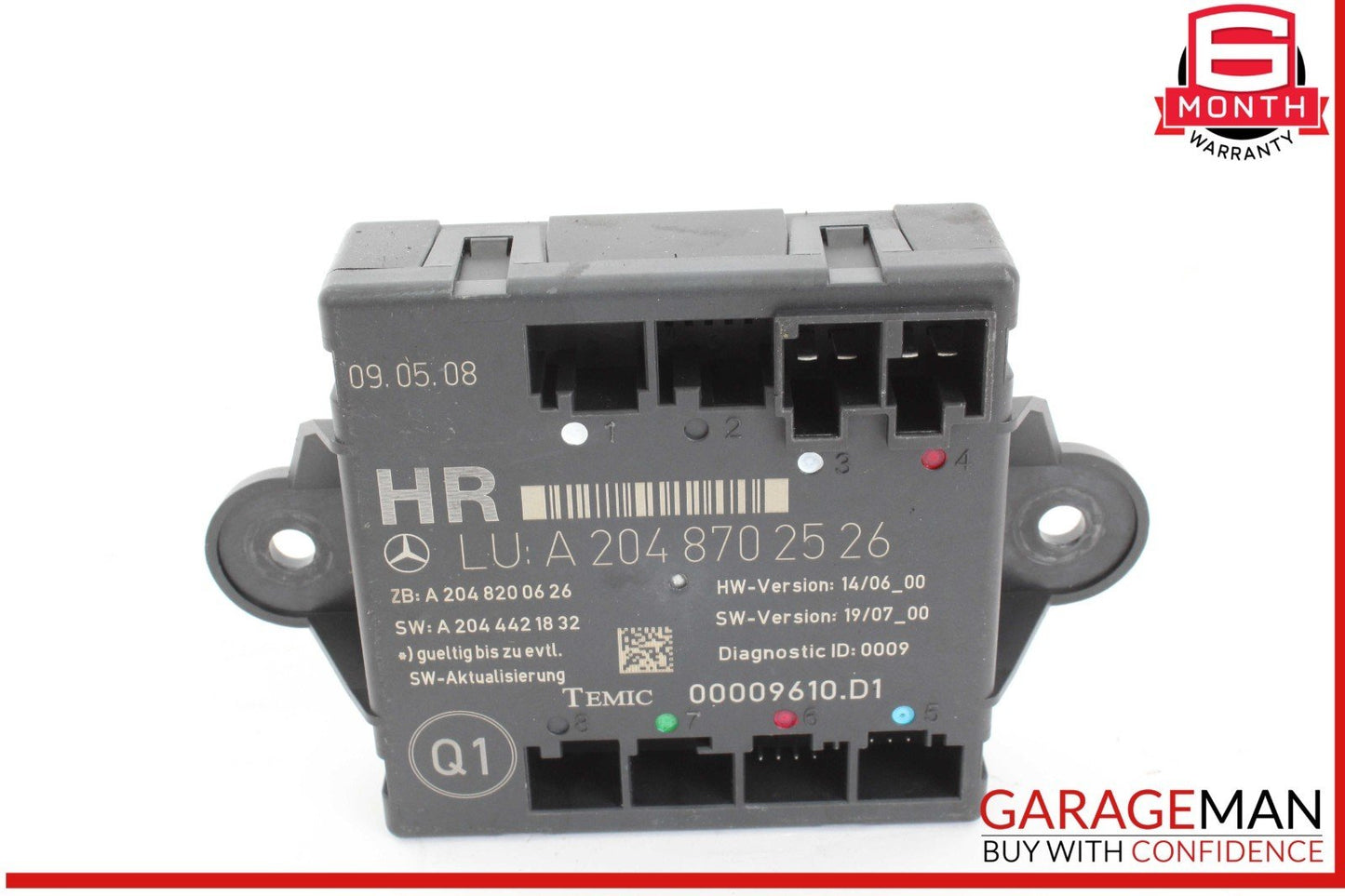 08-18 Mercedes W204 C300 SLK350 E400 Front Left Side Door Control Module OEM