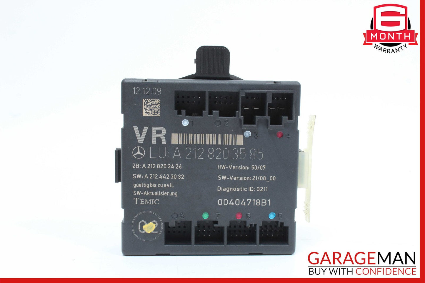 08-14 Mercedes W204 C300 Front Right Passenger Side Door Control Module OEM