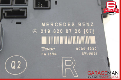 06-11 Mercedes W219 CLS63 AMG CLS550 Front Right Side Door Control Module OEM