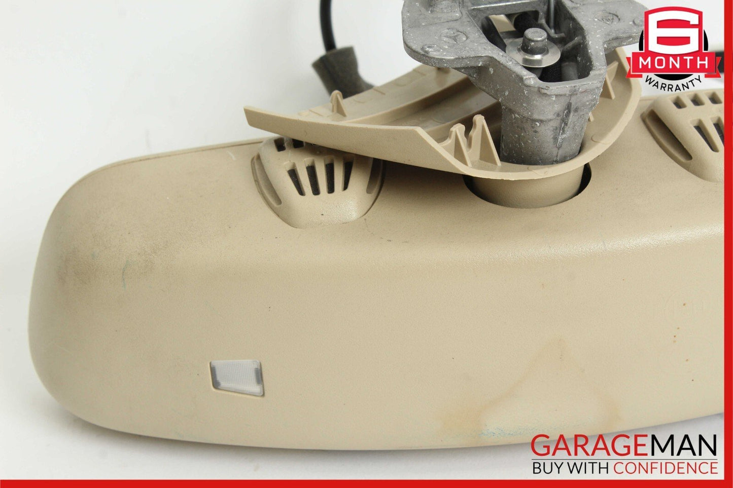 08-14 Mercedes W204 C250 C300 Top Upper Rear View Mirror Assembly Beige OEM