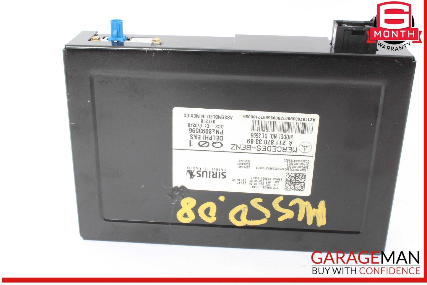 03-09 Mercedes W164 ML550 ML350 Sirius Satellite Radio Receiver 2118703389 OEM