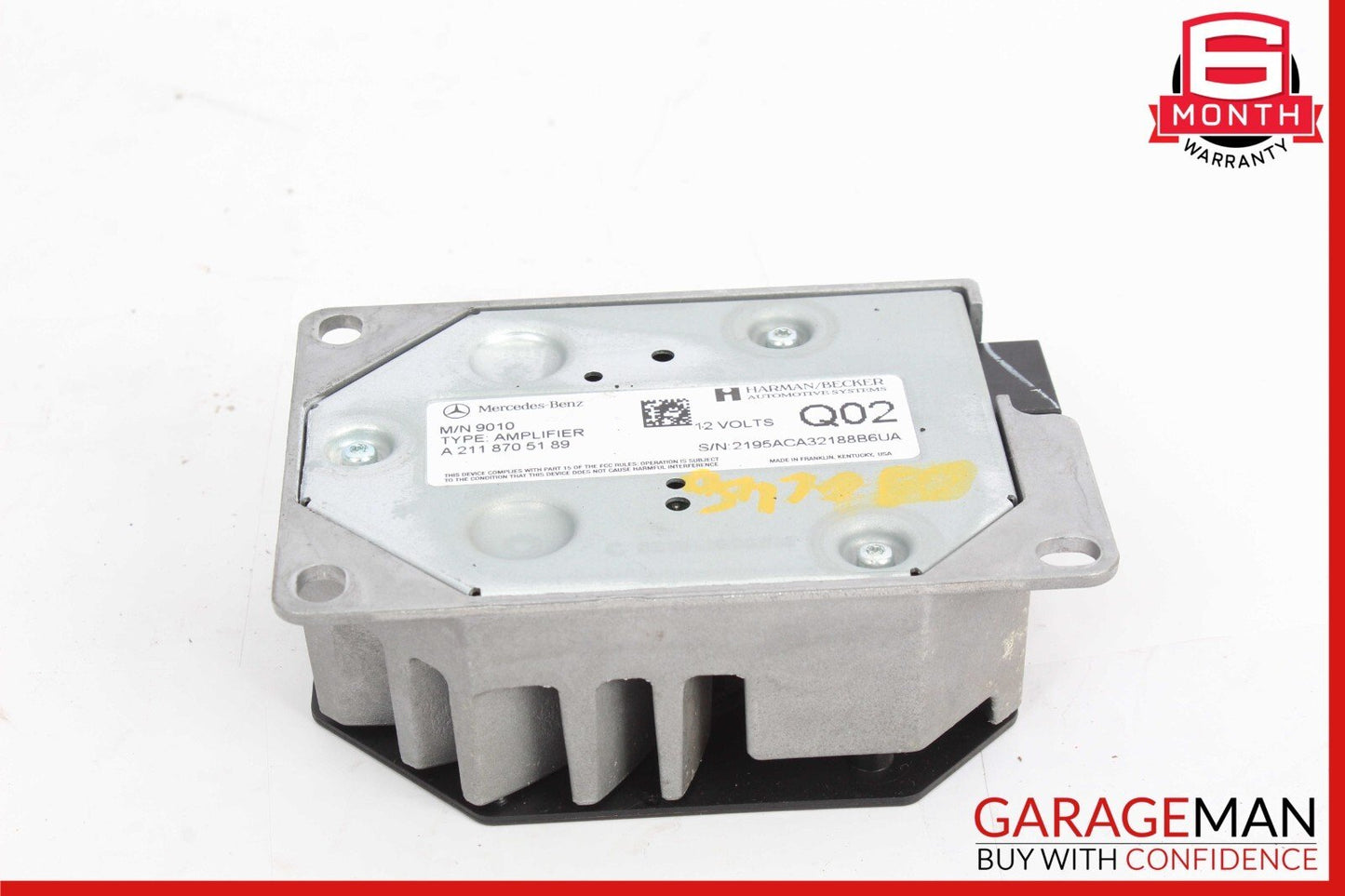 09-12 Mercedes R350 E350 CLS500 SL500 Subwoofer Amp Amplifier Harman Becker OEM