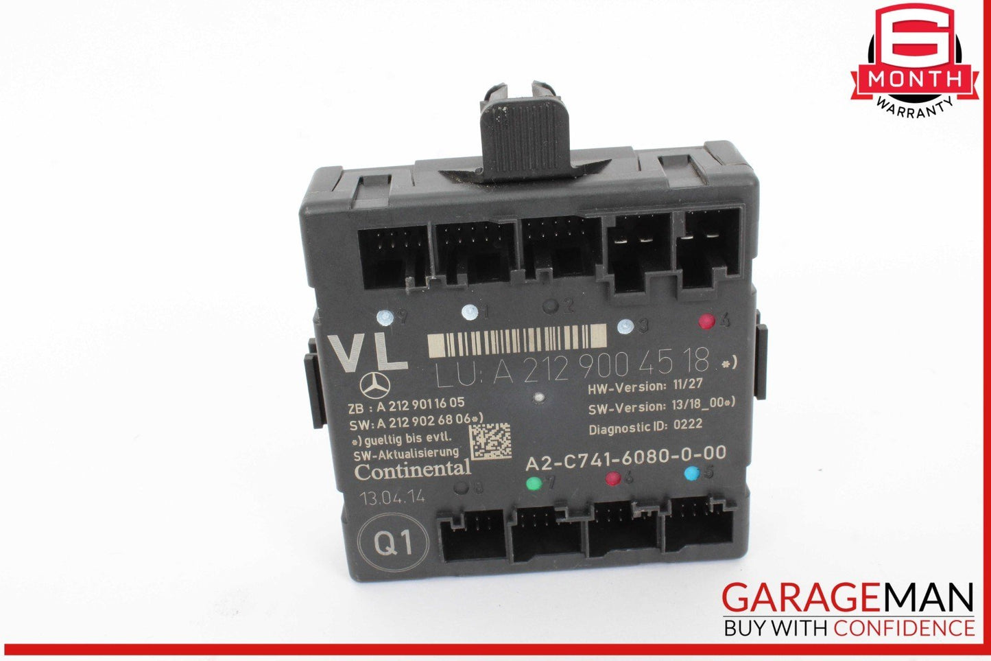 08-18 Mercedes W212 E350 C300 Front Left Side Door Control Module Unit OEM