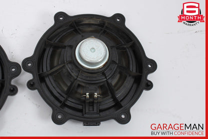 11-18 Porsche Cayenne 958 S Rear Left & Right Side Door Audio Sound Speakers Set