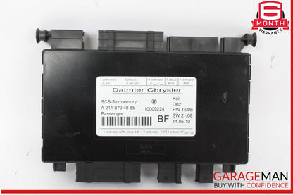 03-12 Mercedes R171 SLK300 E550 ML350 Front Right Seat Control Module OEM