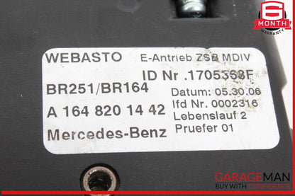 06-13 Mercedes W164 ML350 GL450 Panoramic Sunroof Sun Roof Motor 1648201442 OEM
