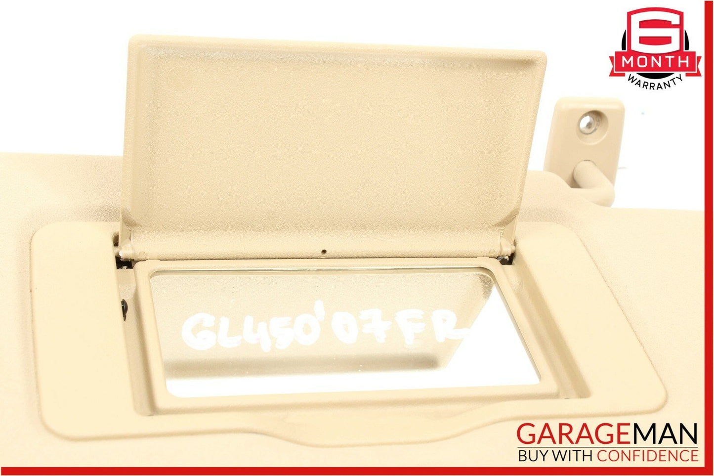 06-12 Mercedes GL450 ML350 Front Right Side Sun Visor Sunvisor Shade Brown