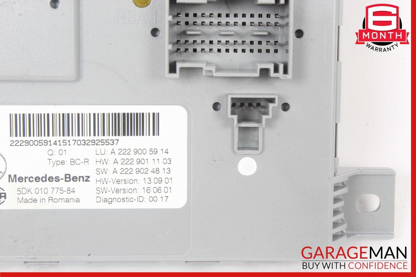 15-18 Mercedes W205 C300 C400 C350e Rear Trunk SAM Control Module Unit OEM