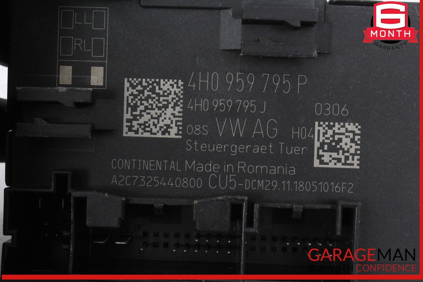 15-24 Porsche Macan Rear Left Side Door Control Module 4H0959795P OEM