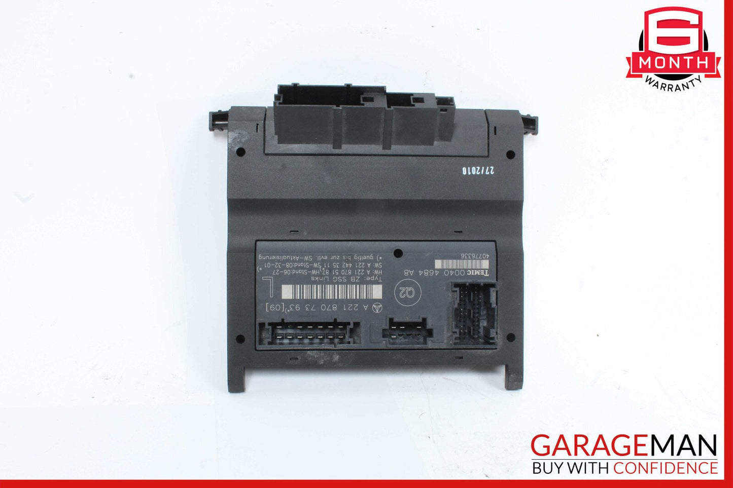 07-13 Mercedes W221 S550 S400 Front Left Driver Side Under Seat Control Unit OEM