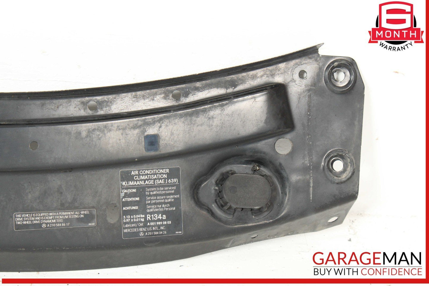 06-12 Mercedes X164 GL450 ML550 Upper Radiator Core Tie Bar Support OEM