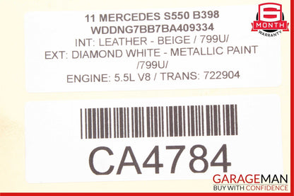 07-14 Mercedes W221 S550 CL550 Air Suspension Supply Valve Block Module Unit OEM