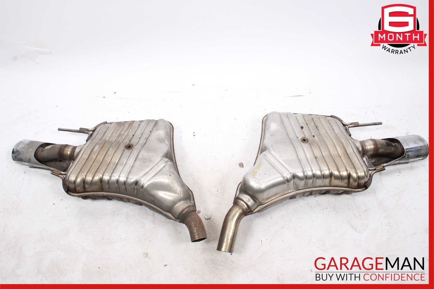 07-09 Mercedes W221 S550 S450 AMG Sport Rear Exhaust Muffler Tips Set of 2 Pc