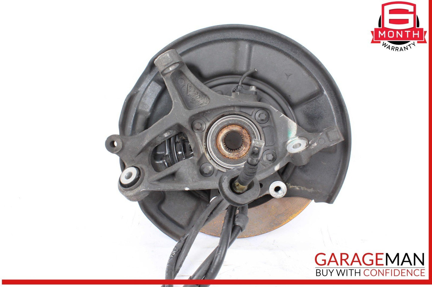 03-12 Mercedes R230 SL550 Rear Left Side Spindle Knuckle Hub w/ Rotor Disc OEM