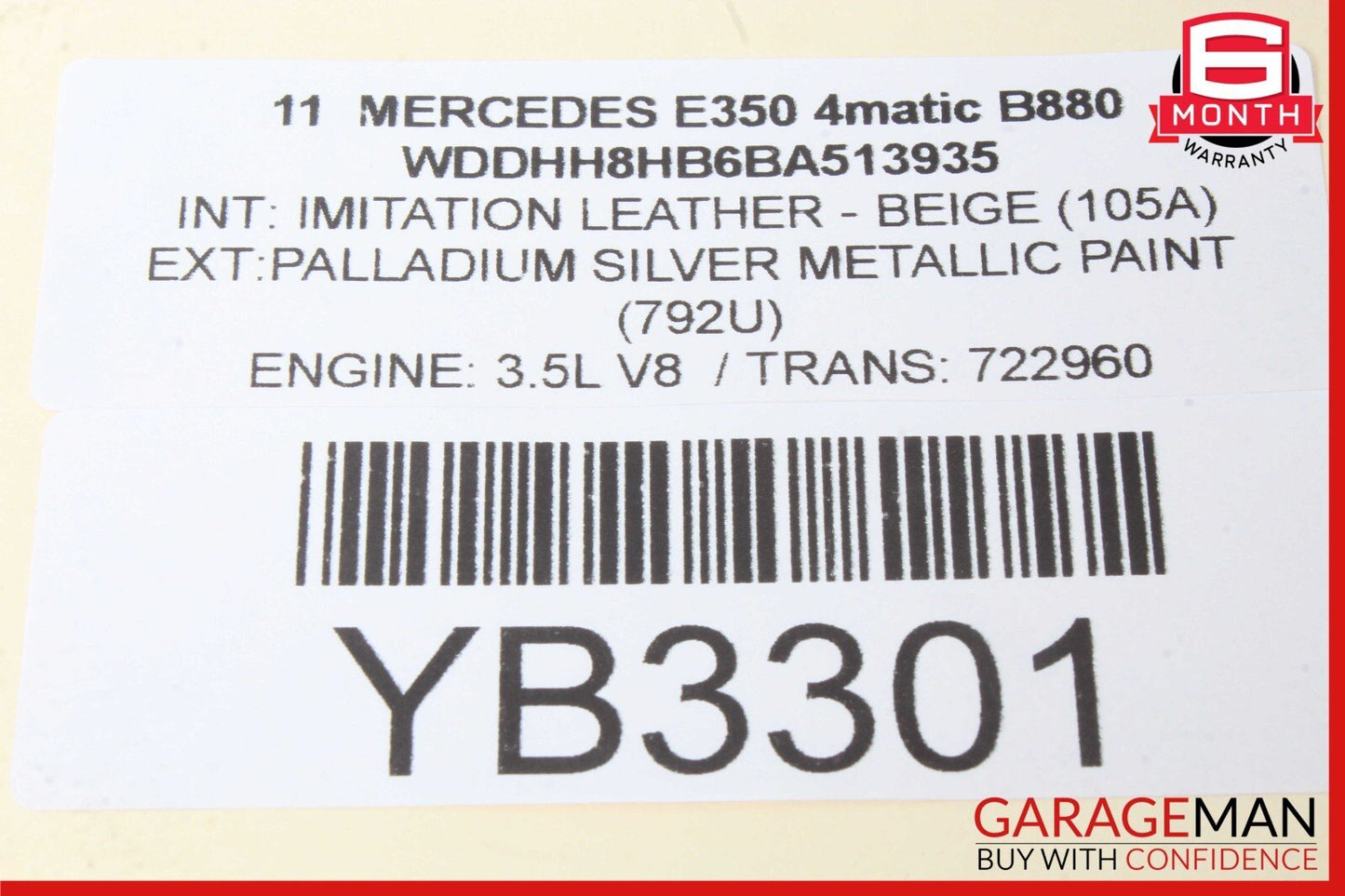 10-16 Mercedes W212 E350 E550 Central Door Dynamic Vacuum Pump 2128000118 OEM