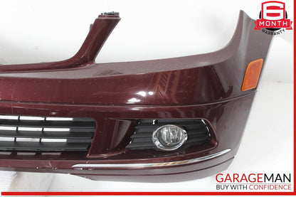 08-11 Mercedes W204 C350 C300 Front Bumper Cover Assembly Carneol Red OEM