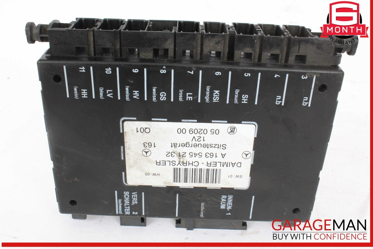 98-05 Mercedes W163 ML350 ML500 ML55 AMG Front Right / Left Seat Control Module