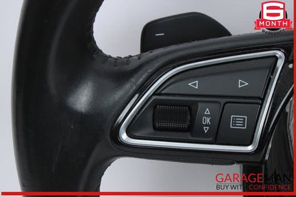 16-18 Audi A7 A6 Front Left Driver Side Steering Wheel Black 4G0419091BF OEM