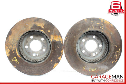 15-20 Mercedes W205 C300 C350e Front Left & Right Side Brake Rotor Disc Set of 2