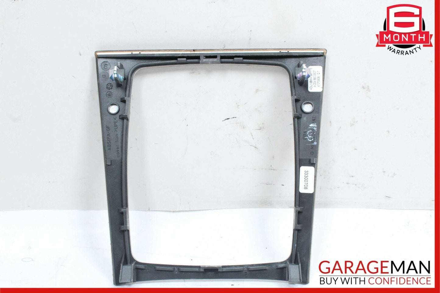 08-15 Mercedes W204 C300 C63 AMG Center Console Gear Shift Trim Bezel Cover Wood