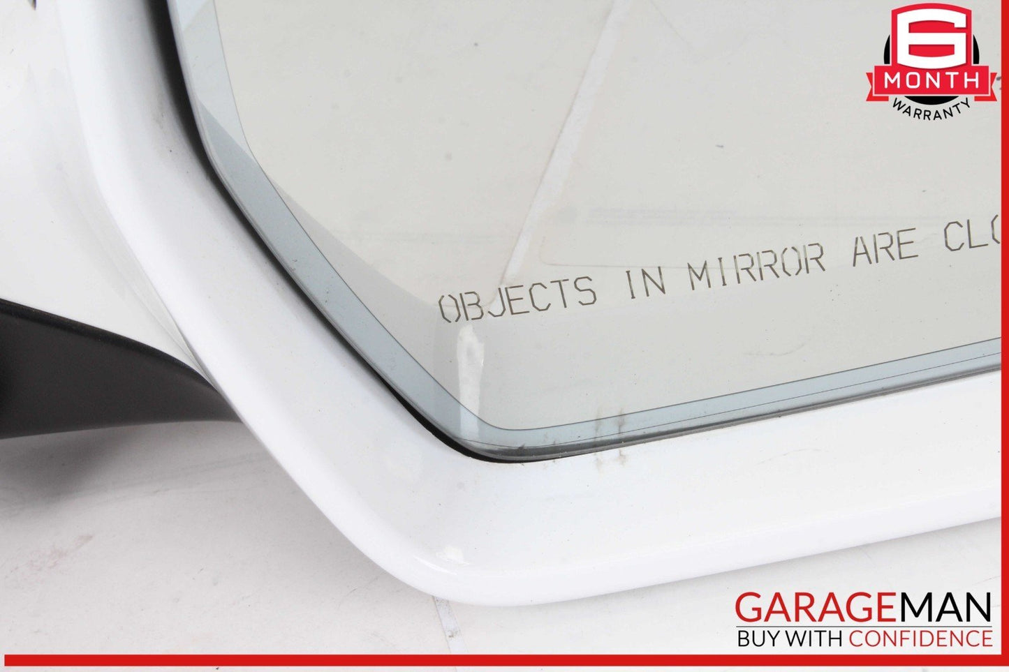 09-16 Audi S4 Front Right Passenger Side Door Rear View Mirror White OEM