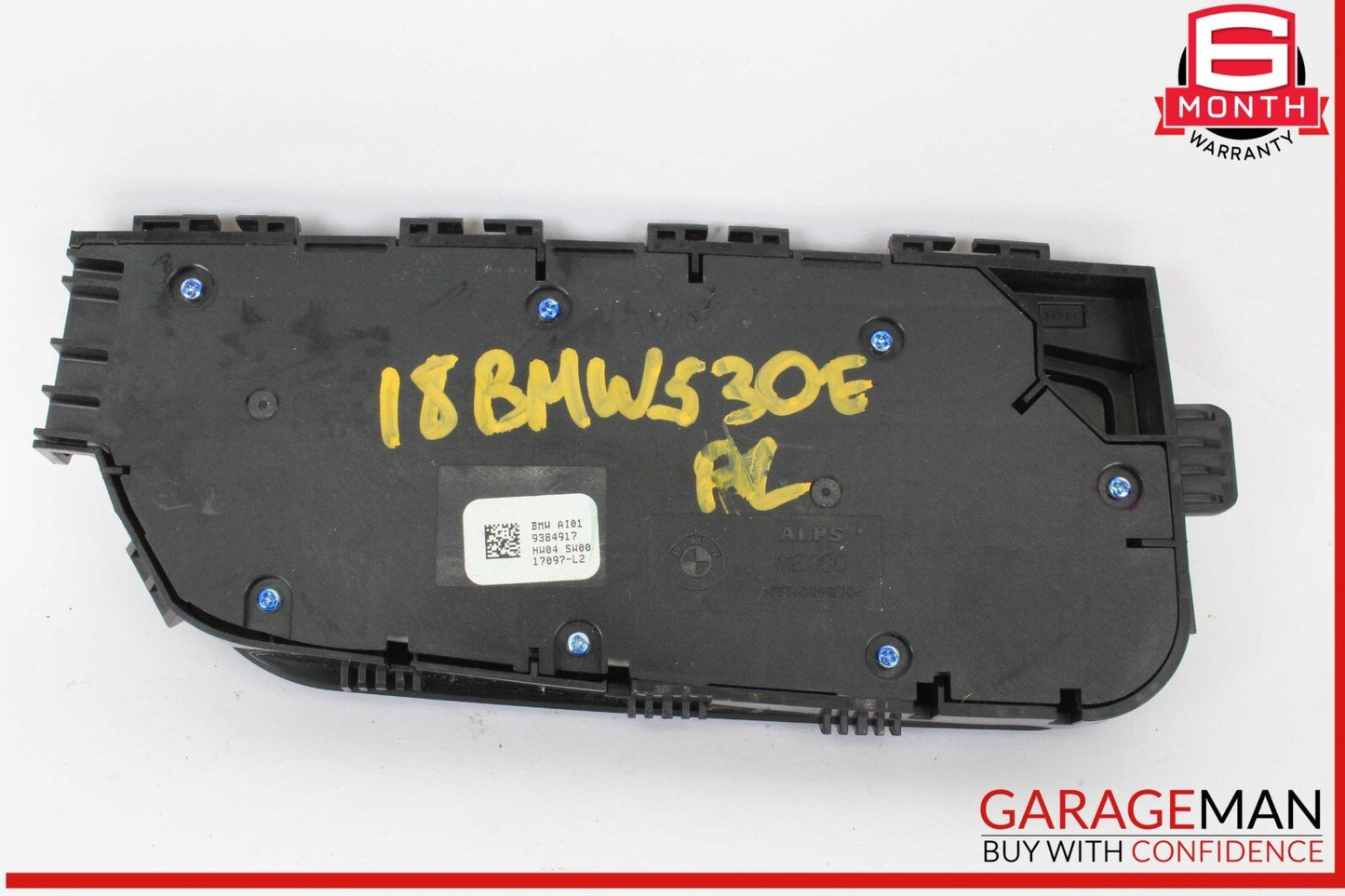17-20 BMW 530E Front Left Driver Side Seat Power Control Switch 9384917 OEM
