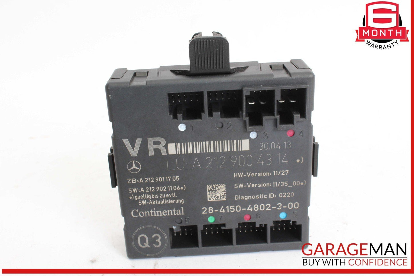 08-18 Mercedes W212 E350 CLS550 Front Right Side Door Control Module OEM