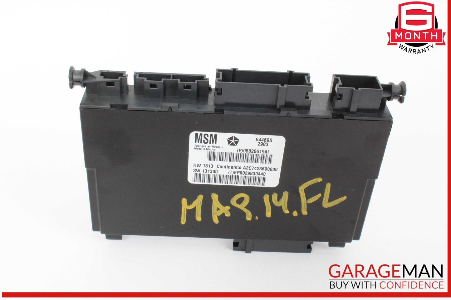 14-17 Maserati Quattroporte Front Left Driver Side Seat Control Module Unit OEM