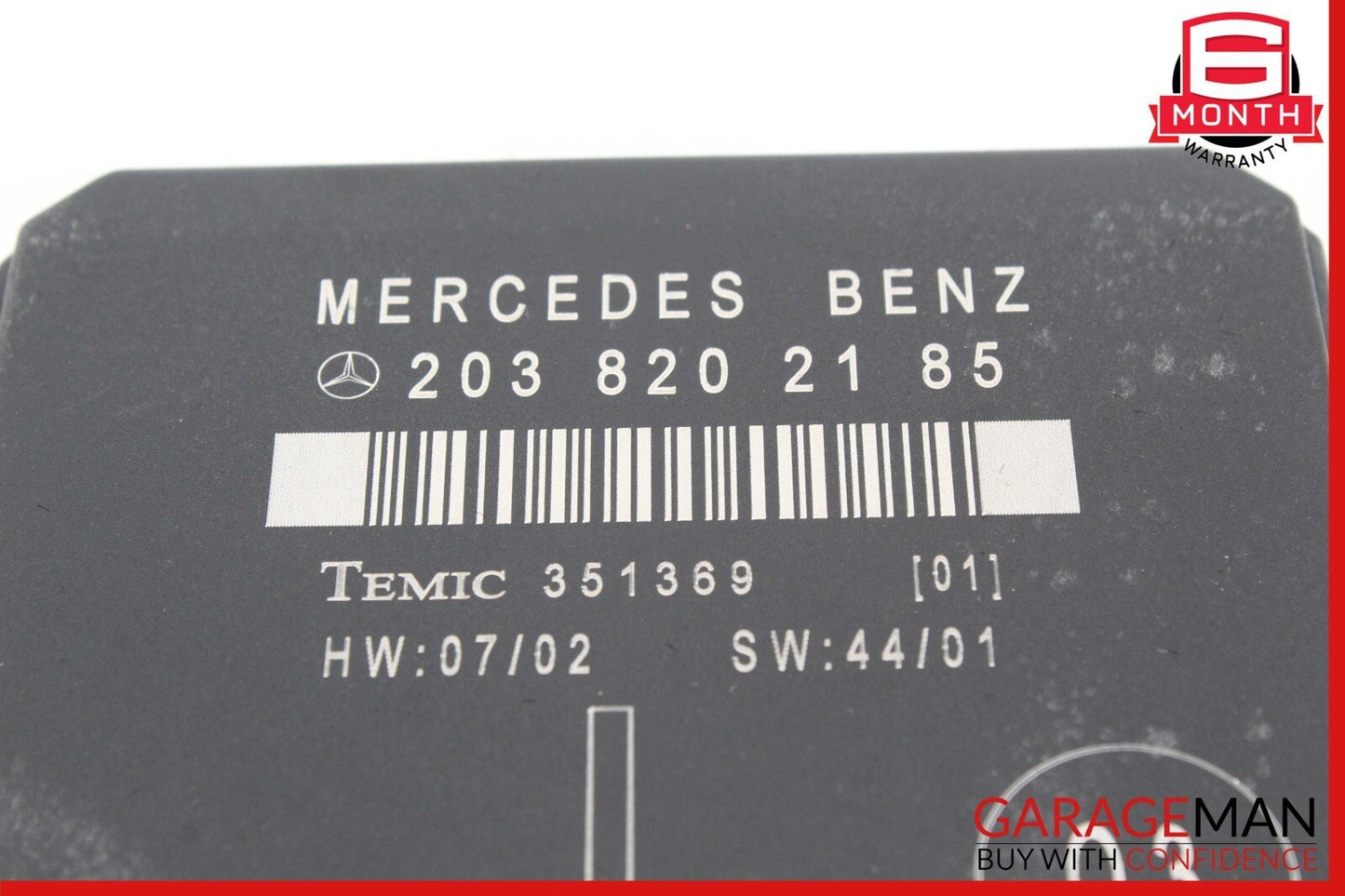01-07 Mercedes W203 C240 C230 C320 Rear Left Door Control Module 2038202185 OEM
