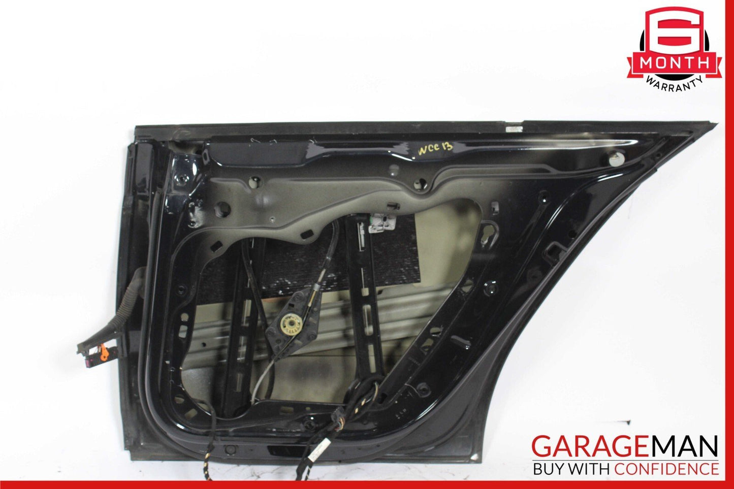 09-17 Volkswagen VW CC Rear Right Side Exterior Door Shell Panel Black OEM
