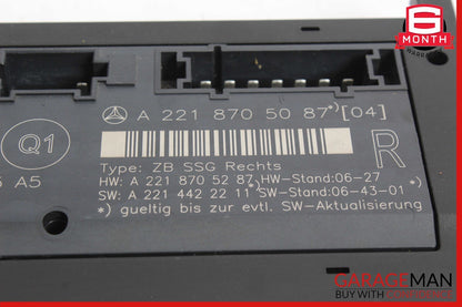07-13 Mercedes W221 S550 S400 S350 Front Right Side Under Seat Control Unit OEM