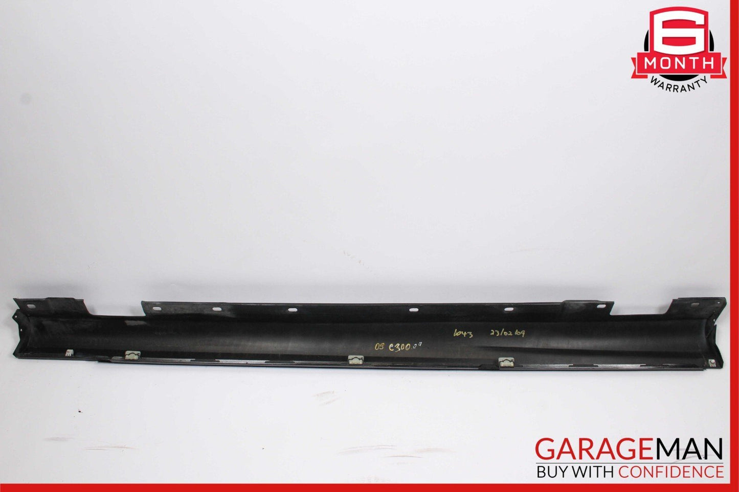 08-14 Mercedes W204 C300 C350 Left Side Skirt Rocker Moulding Cover Panel Black