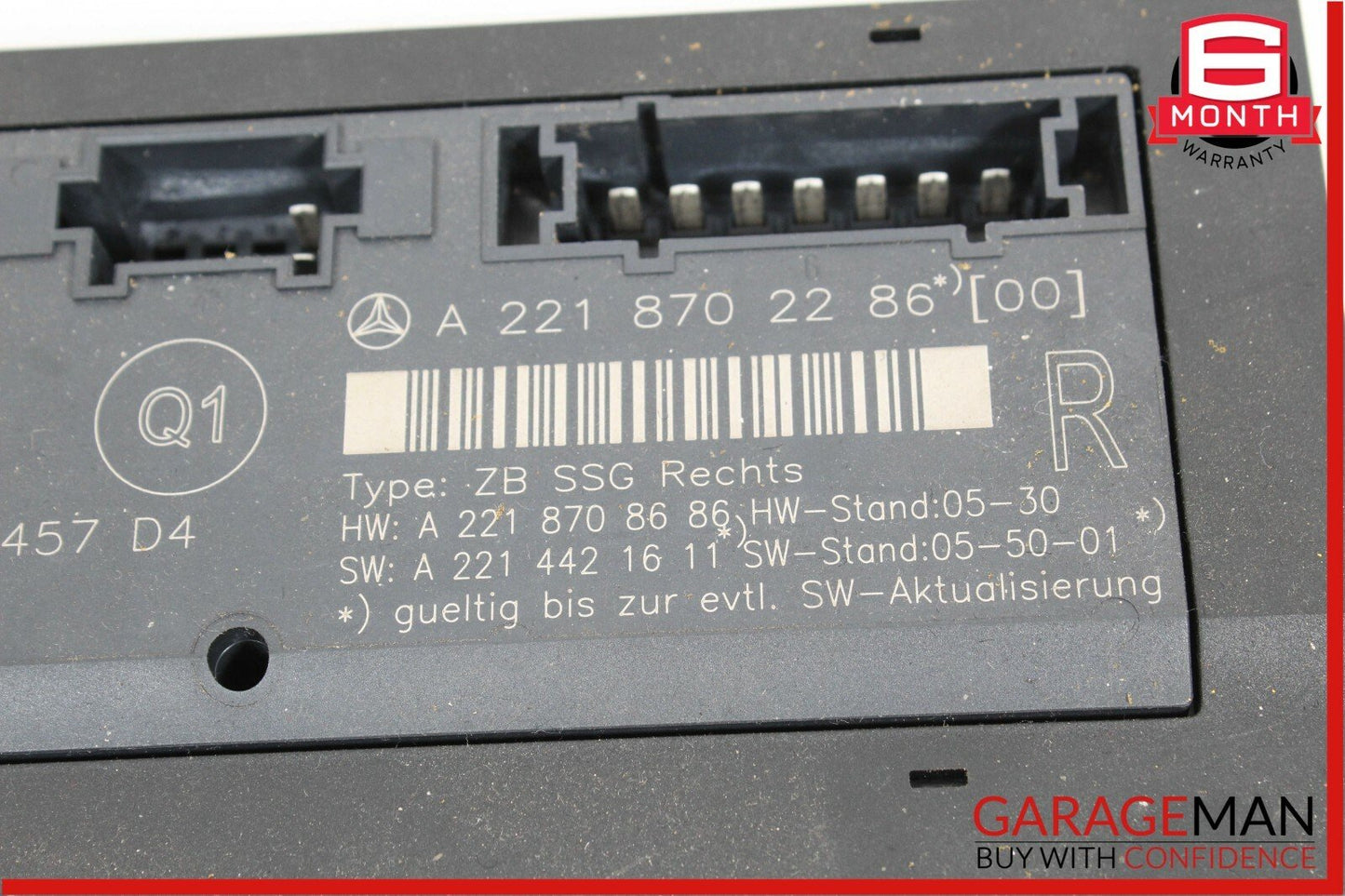 07-09 Mercedes W221 S550 Front Right Under Seat Controller Module