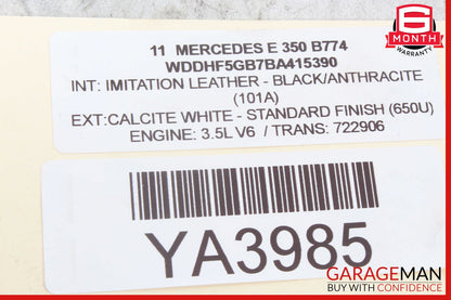 10-13 Mercedes W212 E350 Front Left Bumper Daytime Light Lamp 2128200356 OEM