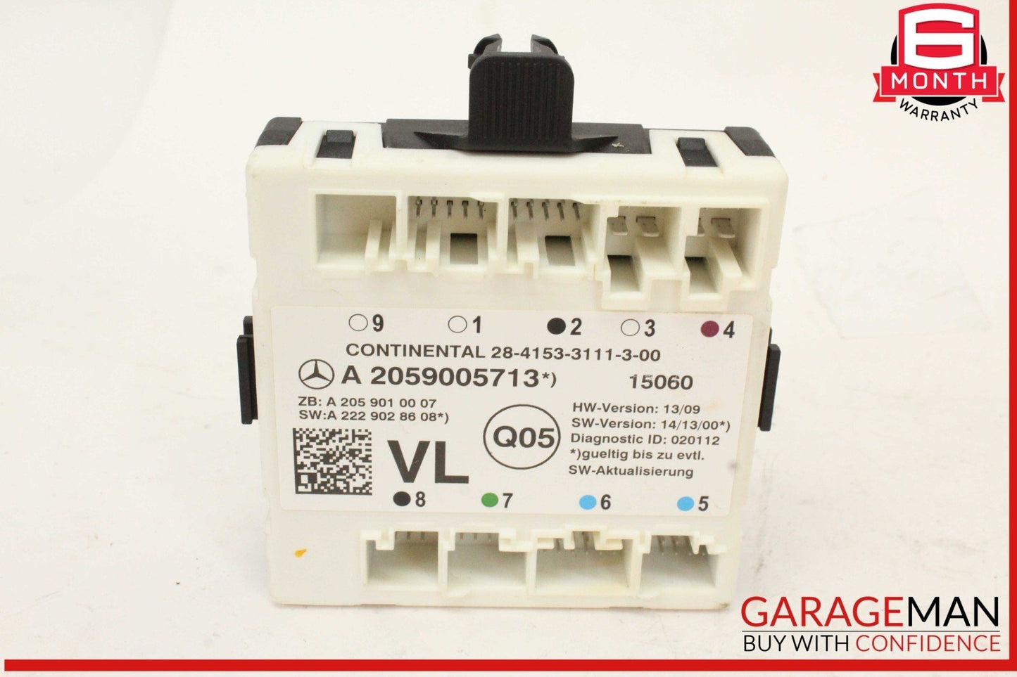 15-18 Mercedes W205 C300 Front Left Driver Side Door Control Module Unit OEM