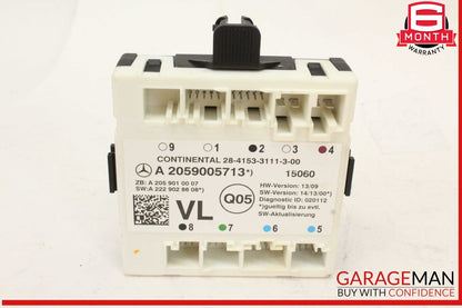 15-18 Mercedes W205 C300 Front Left Driver Side Door Control Module Unit OEM