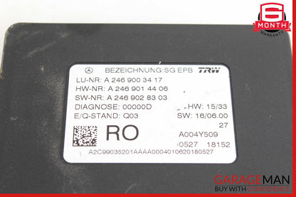 12-20 Mercedes W117 CLA250 SLK350 Hand Parking Brake Control Module OEM