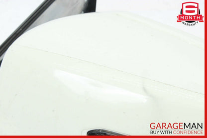10-13 Mercedes W212 E350 E550 Left Driver Side Rear View Door Mirror White OEM