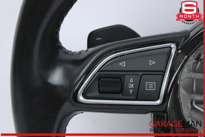 16-18 Audi A6 A7 Front Left Driver Side Steering Wheel Black 4G0419091BF OEM
