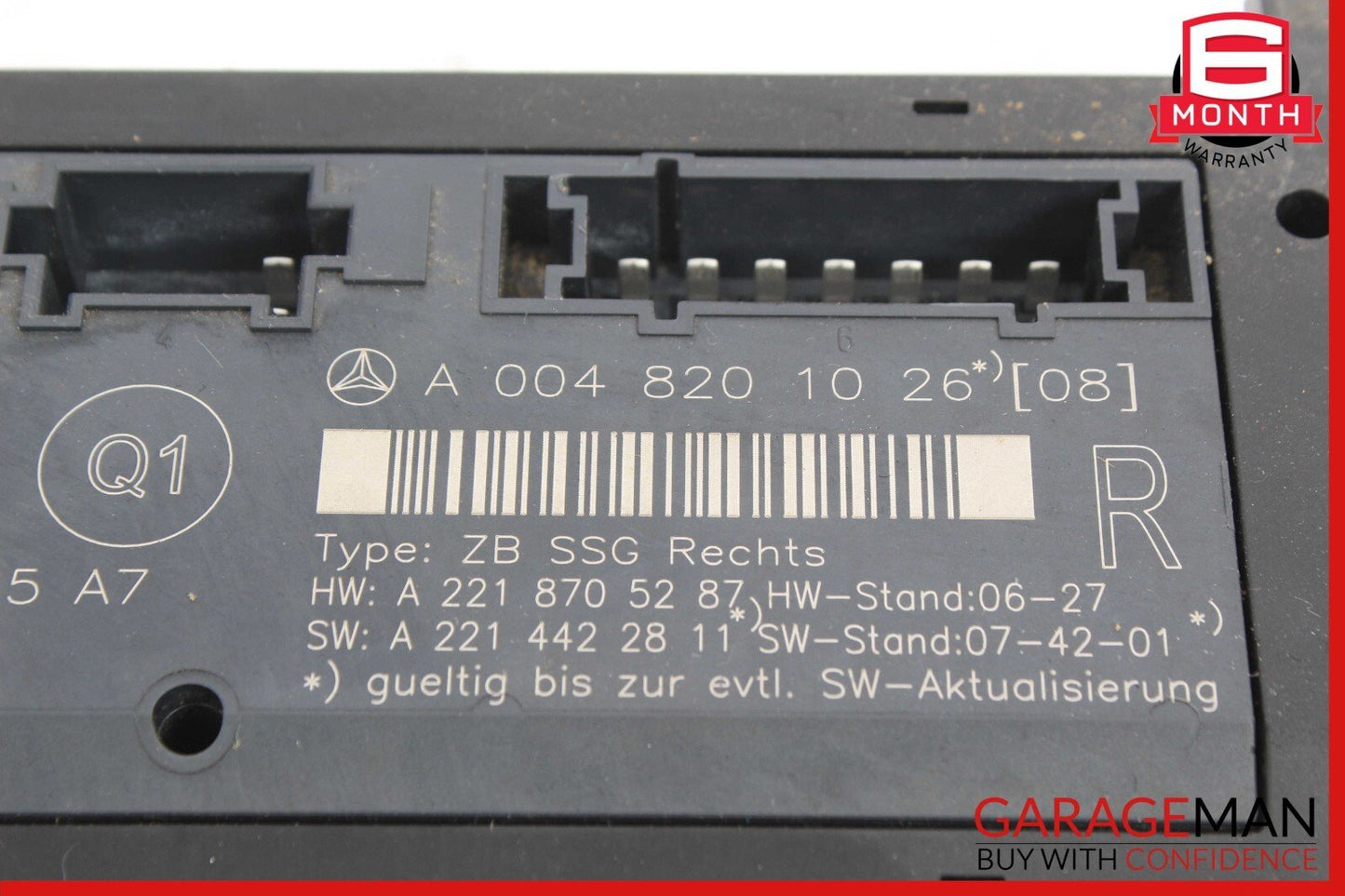 07-13 Mercedes W221 S600 S550 Front Right Side Under Seat Controller Module Unit