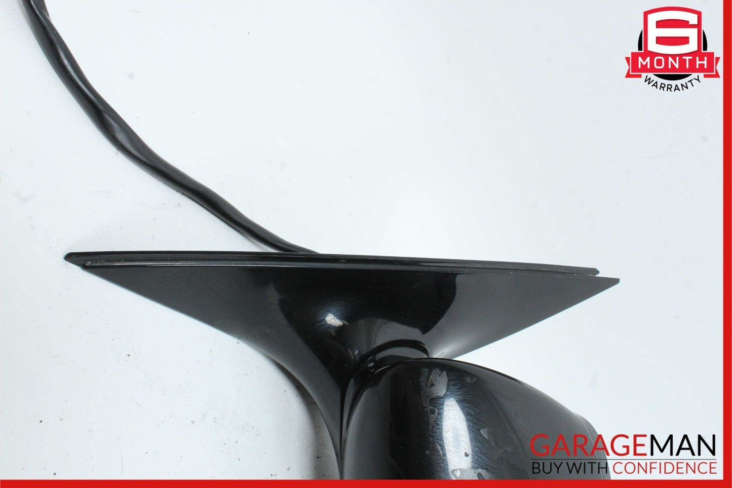 07-09 Mercedes W221 S550 S600 Front Left Side Mirror Door Rear View Black OEM