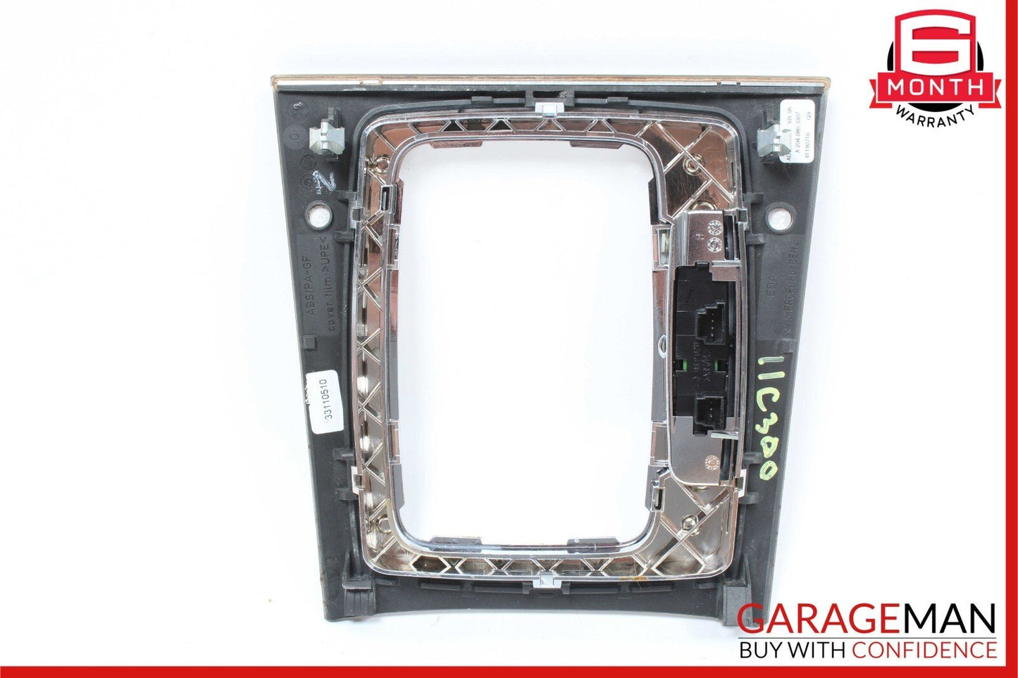 08-11 Mercedes W204 C250 C300 Center Console Shift Shifter Bezel Trim Cover Wood